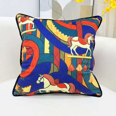 Cross-Border E-commerce Dutch Velvet Digital Print Pillowcase Living Room Sofa European Style Lumbar Support_voghion.com