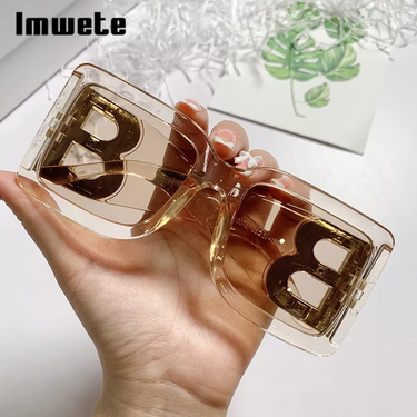 Imwete Oversized Square Sunglasses Women Retro Black Gradient Sun Glasses for Men Big Frame Sunglass UV400 Eyeglasse_voghion.com