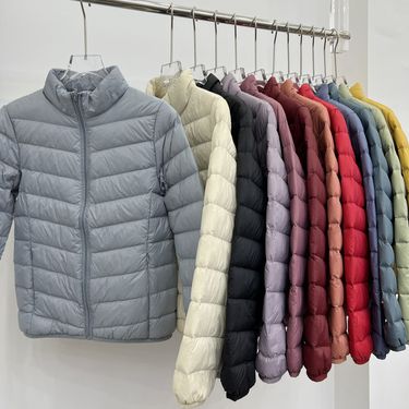 "Women's Lightweight Down Jacket – Slim Fit Stand Collar (86%-90% Duck Down) – Elegant & Versatile (S-3XL)"_ecoleips.com
