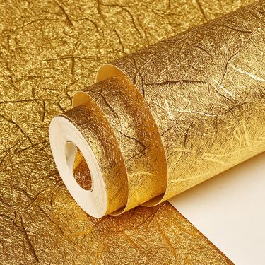 Gold Foil Waterproof Silver Rough Brushed Ceiling Ceiling Gold Wallpaper Entertainment Bar Ktv Background Wall Pvc Wallpaper_voghion.com