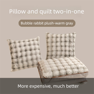 Cross-Border E-commerce New Bubble Bunny Plush Milk Velvet Pillow Back Seat Cushion Manufacturer Direct Wholesale_voghion.com