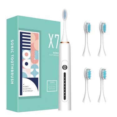 6-speed 4-head Sonic Toothbrush For Adults With Waterproof Charging_voghion.com