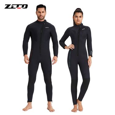 Wetsuit Men's one-piece 5mm warm surf wetsuit Women's wear-resistant snorkeling wetsuit_voghion.com