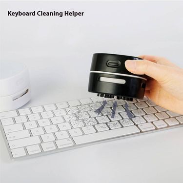 Portable USB Rechargeable Mini Vacuum Cleaner - Handheld Dust Cleaner For Crumbs, Ash & Pet Hair, Compact Desktop Design With 5W Power_voghion.com