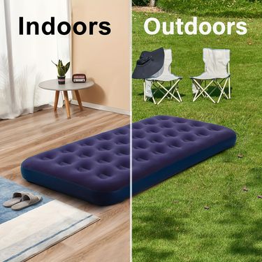 Portable Inflatable Air Mattress Camping Home Use Lightweight Foldable Bed For Outdoor Tent Indoor Guest Nap_voghion.com