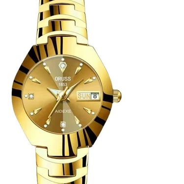 Watches Girls Fashion Trend Waterproof Luminous Simple Temperament Steel Belt Double Calendar Quartz Watch_voghion.com