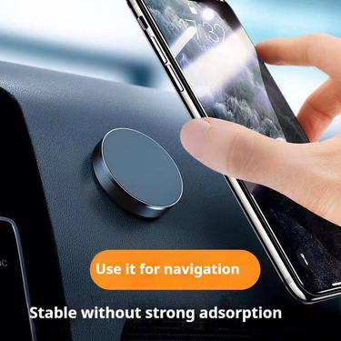 Creative car navigation sticker car holder air outlet magnetic adsorption steering wheel car phone holder_voghion.com