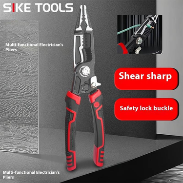 Heavy Duty Professional Electrician Wire Stripper & Cutter - High Carbon Steel Multi-Function Pliers For Precision Wiring & Electrical Work_voghion.com