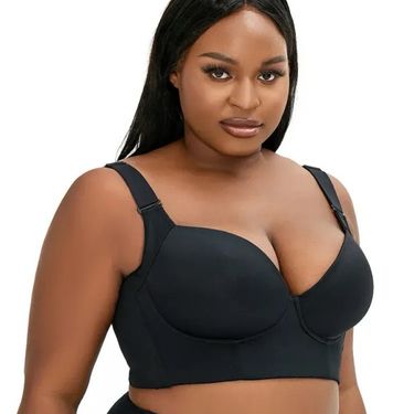 independent station factory direct supply plus size thin Cup glossy underwear women's breast adjustment bra with steel ring_voghion.com