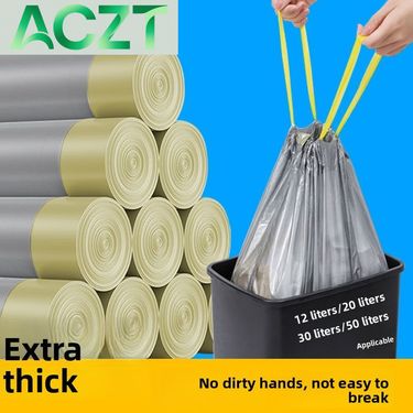 ACZT Brabantia Drawstring Bin Liners - 20L/30L Extra Thick Kitchen Trash Bags (45x50cm)_voghion.com