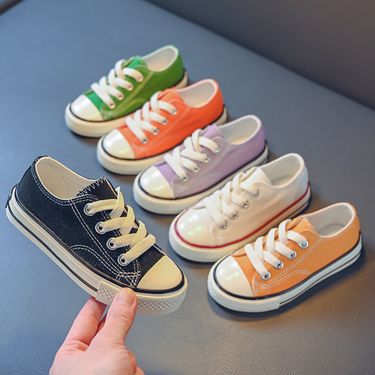 Children's Lace Up Canvas Sports Shoes, Classic Children's Flat Shoes, Casual Shoes for Boys and Girls, MSI Children's Files, New, Spring, Autumn,_voghion.com