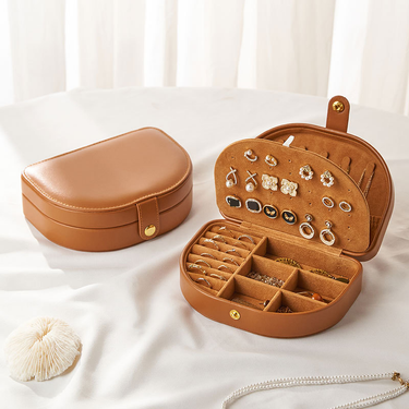 Vintage Jewelry Box Travel Portable Earrings Earrings Rings Necklace Jewelry Gold Anti Oxidation Exquisite Storage Box_voghion.com