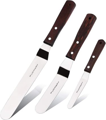 Baker Pro PUCKWAY 3-Pack Spatulas - Stainless Steel Offset Decorating_voghion.com