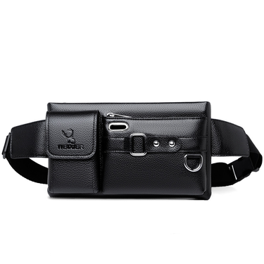 Men's Bag, Fashion Bag, Sports Waist Bag, Multifunctional Outdoor Mobile Phone Bag, PU Boys, Crossbody Bag, Cycling Waist Bag, Men_voghion.com