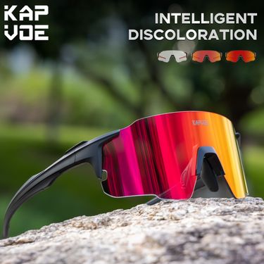 KAPVOE Photochromic Sports Sunglasses Men Outdoor Sports Running Golf Glasses MTB Bike Cycling Glasses Women Camping Eyewear Bicycle Goggles_voghion.com