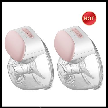2/1pcs BB-P1 Wearable Breast Pump Hands Free Electric Portable Wearable Breast Pumps BPA-free Breastfeeding Milk Collector_voghion.com