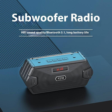 Portable Bluetooth Speaker With FM Radio & Deep Bass - Mini Outdoor Speaker With Long Battery Life_voghion.com