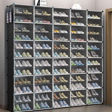 Home Storage And Organization Simple Shoe Cabinet Household Dust-proof Shoe Rack Assembly Super Large Economical Multi Layer Storage_voghion.com