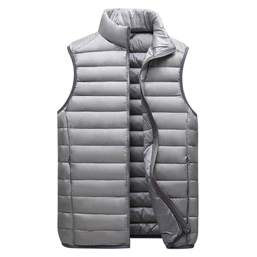 Men's Clothing Winter Fashion Stand Collar Cotton Cotton Vest Thin Men's Warm Vest_voghion.com