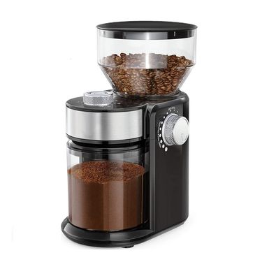 Coffee Automatic Burr Mill Coffee Grinder with 18 Levels Thickness Adjustable Grinders, Black_voghion.com