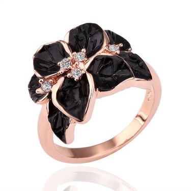 Classical 18K Rose Gold/Pltinum Plated Women Flower Elegant Wedding Band Rings Austrian Crystal Fashion Costume Jewelry For Women_voghion.com