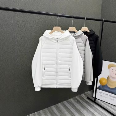 Lightweight Cotton Jacket For Men Autumn And Winter New Style Trendy Brand Plus Velvet Thickened Coat Hooded Double Cotton Jacket Cardigan Jacket_voghion.com