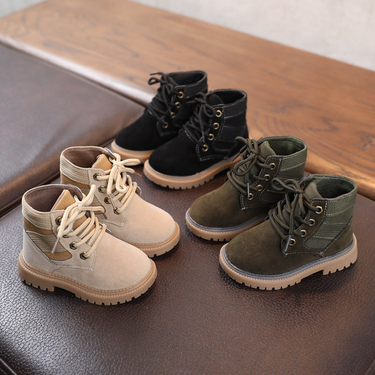 New Style Single Boots For Boys And Girls Children S Wolf Warrior Desert Martin Short_voghion.com