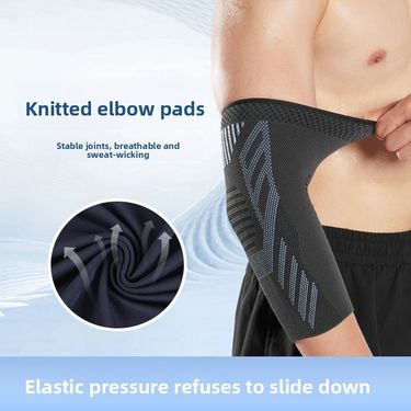 Men's Sports Breathable Elbow Pads Cycling Basketball Knitted Elbow Pads Warm Wholesale_voghion.com