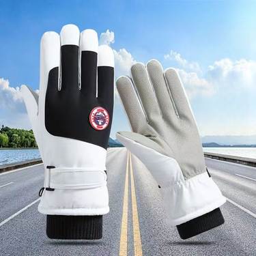 Winter outdoor rock climbing warm cold resistant gloves, windproof, anti slip, waterproof, plush and thickened couple_voghion.com