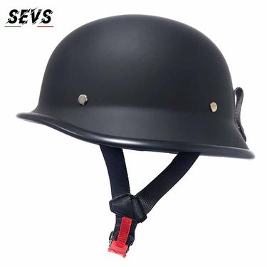 Vintage Motorcycle Half Helmet – Certified Retro ABS Shell, Matte/Gloss Colors (M-3XL) For Urban Commuters & Classic Bike Riders_voghion.com