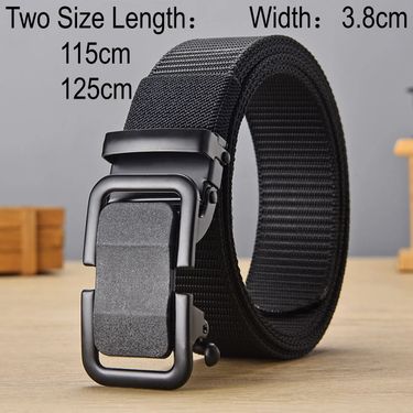 HOT Ratchet Tactical Men, Nylon Groove Belt Strap with Adjustable Buckle for Mens Belts Casual_voghion.com