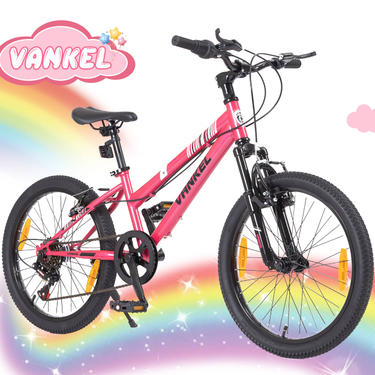 Vankel 20” Kids Mountain Bike For Boys And Girls Aged 6-9, 6-Speed Gears, Lightweight Design, V-Brakes Bicycle_voghion.com