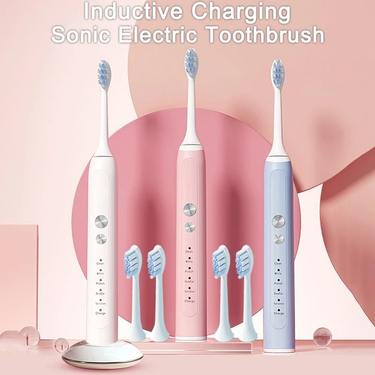 Dental Electric Brushes Ultrasonic 5th Gear Induction Charging Toothbrushes Timing IPX7 Waterproof Teeth Brush With_voghion.com