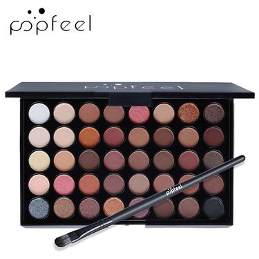 Eye Shadow 40 Color Eyeshadow Pearlescent Matte Earth Color Eyeshadow Palette With Brush Set Eyeshadow Makeup Eyeshadow_voghion.com