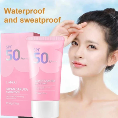 QLZHANFU Facial Body Sunscreen Whitening Sun Cream Sunblock Skin Protective Cream Anti-Aging Oil-control Moisturizing SPF 50_voghion.com