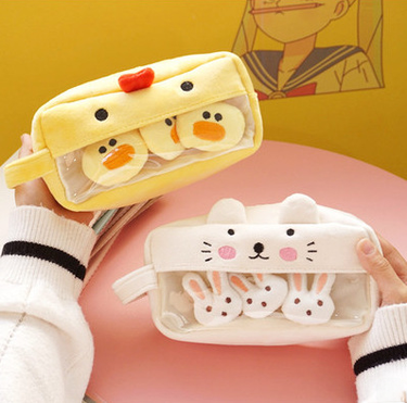 Plush Cute Pencil Case Large Capacity Pencil Case Fairy Creative Personality Funny Simple Female ins Style_voghion.com