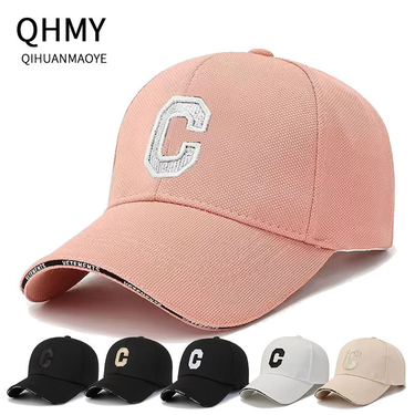 Hat Women's Breathable Sun Visor Baseball Cap Korean Style Letter Embroidered Peaked Cap Casual Versatile Baseball Cap Sun Protection Hat_voghion.com