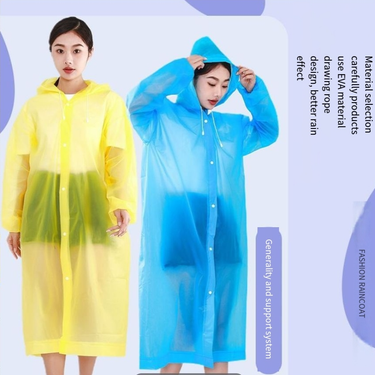 Non-disposable adult children waterproof poncho thickened outdoor portable raincoat long integrated protective raincoat_voghion.com