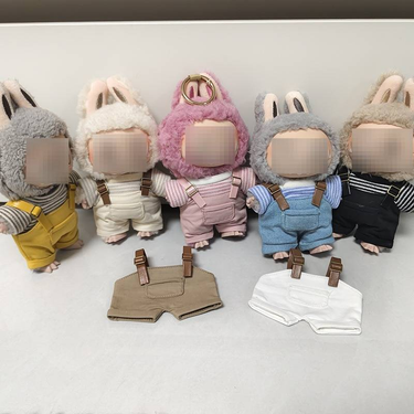 Dolls Clothes Accessories First And Second Generation Sweatshirt Overalls Suit Blind Box Macaron Clothes Suit Change Baby Clothes_voghion.com