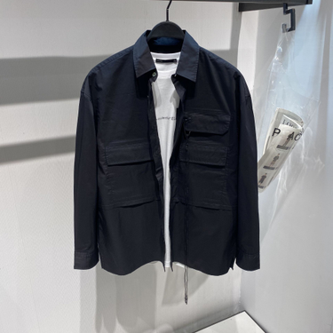 Men's Clothing Spring and Autumn New Shirt Workwear Pocket Flip Pocket Accessories Long Sleeve Shirt Fashion Jacket Trend B2CHA2254_voghion.com
