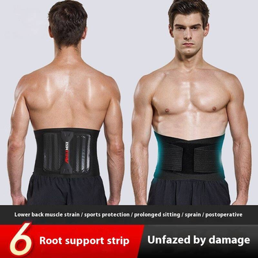 Men's Sports Waist Belt - Breathable & Supportive For Gym, Running, Basketball & Weightlifting - Adjustable Compression With X-Shaped Bionic Support_voghion.com