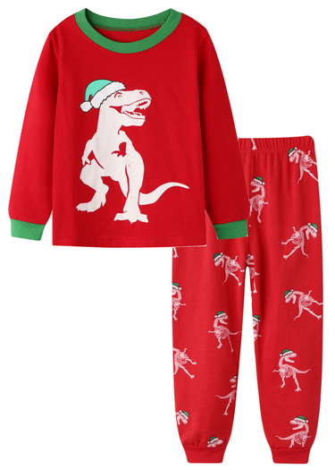 Christmas Set Children 2-7 Years Old Home Wear Casual Children's Wear_voghion.com