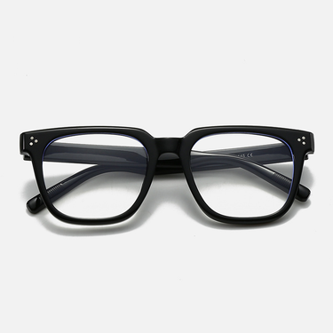 Men's Glasses New Black Frame Glasses Frame Women's Trendy Plain Large Frame Men's Anti Blue Light Glasses Frame Myopia_voghion.com