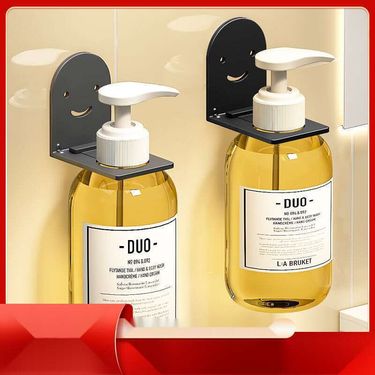 Stainless Steel Toilet Shower Gel Hanger Bathroom Hand Soap Shampoo Hook Wall Mounted Shelf Without Punching Holes_voghion.com