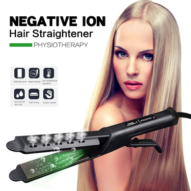 steam straight hair clip straightener corn clip spray hair care negative ion curling iron straight curling rod dual purpose_voghion.com