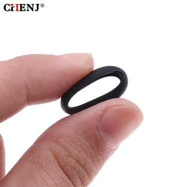 10pcs Flat Silicon Rubber Ring Case Flexible Earphone Shell Cover For 15mm Earphones_voghion.com