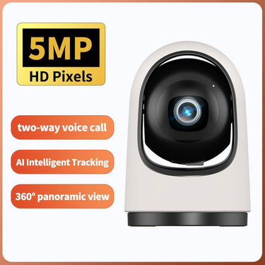 Smart Home 5MP HD Home Security Camera Support 2-way Audio/Motion Tracking/Personal Detection/Night Vision/TF Card_voghion.com