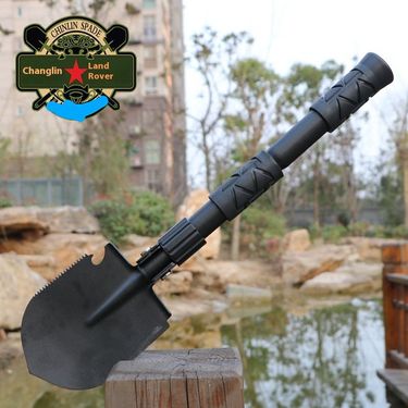 Chang Mini Engineer Multi functional Folding Outdoor Shovel in Hand with shovel_voghion.com