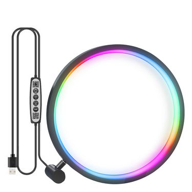 25cm LED Table Lamp Smart App Bluetooth Control RGB Round Night Light USB Wireless Remote Control Bedroom Decor Bedside Lighting_voghion.com