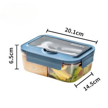 Lightweight Lunch With Lid For Office Workers, Microwave Safe, Large Capacity, Student Divided Food-Grade Plastic Bento_voghion.com